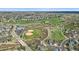 Aerial view of baseball park near residential homes in the area at 18168 E Caley Cir, Aurora, CO 80016