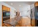 Updated kitchen with granite countertops, stainless appliances, and an island at 18168 E Caley Cir, Aurora, CO 80016