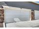 Spacious two car garage with modern doors and stone facade at 952 Morning Glory Rd, Brighton, CO 80640