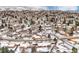 Aerial view of a neighborhood with snow-covered homes at 1606 S Welch Cir, Lakewood, CO 80228