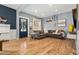 Cozy living room with a comfortable sectional couch and stylish decor at 3109 N Williams St, Denver, CO 80205