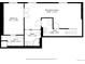 Basement floor plan featuring a bedroom, recreation room, bathroom, utility room, and walk-in closet at 3543 Foxridge Trl, Highlands Ranch, CO 80126