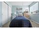 Bedroom featuring a ceiling fan, closet, and lots of natural light at 3543 Foxridge Trl, Highlands Ranch, CO 80126