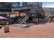 Restaurant exterior featuring outdoor seating, a unique design, and access to the lively surrounding area at 3100 Huron St # 4Q, Denver, CO 80202