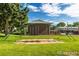 The community features a swing set and green space for outdoor activities at 9263 E Nassau Ave, Denver, CO 80237