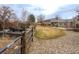 Expansive backyard features a well-maintained lawn, gravel area, and garden for outdoor enjoyment at 4653 S Yank St, Morrison, CO 80465