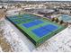 Aerial view of the community tennis courts at 22580 E Eads Cir, Aurora, CO 80016