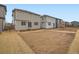 Backyards of new construction homes prepped for landscaping and outdoor living at 553 Homestead Ave, Brighton, CO 80601