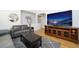 Modern living room with comfortable seating, sleek furnishings, and stylish decor accents at 17145 Park Trail Dr, Monument, CO 80132