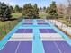 Brightly colored pickleball courts for recreation and friendly competition within the community at 3383 S Boston Ct, Denver, CO 80231