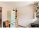 Cozy room featuring a modern refrigerator and a vintage-inspired aesthetic at 2955 N Gilpin St, Denver, CO 80205