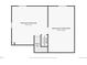 Basement floor plan displays finished and unfinished areas with storage and stairs at 9564 Cordova Dr, Highlands Ranch, CO 80130