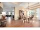 Formal dining room with hardwood floors and a large table at 8445 Braun Loop, Arvada, CO 80005