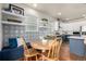 Charming breakfast nook with built-in seating and decorative tile at 8445 Braun Loop, Arvada, CO 80005