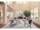 Bright living room with hardwood floors and high ceilings at 8445 Braun Loop, Arvada, CO 80005