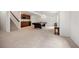 Open basement with a pool table, bar area, and plush carpeting at 4400 S Ensenada St, Aurora, CO 80015