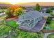 Aerial view of a two-story home featuring a spacious, fenced backyard at 1838 Mountain Daisy Ct, Highlands Ranch, CO 80129