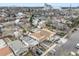 Wide aerial view of a residential neighborhood showcases varying home styles and community layout at 4764 High St, Denver, CO 80216