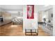 View of the open concept layout between the kitchen and living room at 33 S Ogden St, Denver, CO 80209