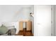 Loft space features a built-in desk, neutral decor, and a window at 33 S Ogden St, Denver, CO 80209