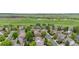 Expansive aerial perspective of a residential area with homes, greenery, and open fields in the distance at 9631 S Dover Way, Littleton, CO 80127