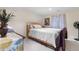 Basement bedroom with natural light, comfortable bed, and decorative accents at 9631 S Dover Way, Littleton, CO 80127