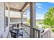 Inviting porch with a table, chairs, and views of the community at 3325 Umber Cir, Castle Rock, CO 80109