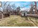 Backyard with shed and wooden fence at 8736 E Easter Ave, Centennial, CO 80112