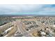 Aerial view of a neighborhood with a community center at 21589 E Union Pl, Aurora, CO 80015