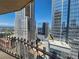 Stunning city view from the private balcony at 1020 15Th St # 25D, Denver, CO 80202