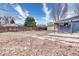 Backyard showing detached garage, patio area, fenced yard at 11367 Fowler, Northglenn, CO 80233