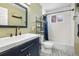 Stylish bathroom featuring elegant tilework, updated vanity, and well lit at 11367 Fowler, Northglenn, CO 80233