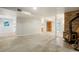 Basement Gathering area with a stone fireplace, carpeted flooring and access to other rooms at 41504 Vista Ridge, Parker, CO 80138