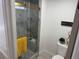 Bathroom with glass enclosed shower at 1896 S Marshall Cir, Lakewood, CO 80232