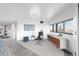 Stylish office featuring a sleek desk, contemporary decor, and expansive windows at 100 Park W Ave # 1606, Denver, CO 80205