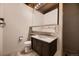 Bathroom with vanity, toilet and shower at 5420 Manitou Rd, Littleton, CO 80123