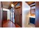 Home entryway with tile floor and access to backyard at 5420 Manitou Rd, Littleton, CO 80123