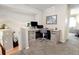 Loft office space featuring built-in desk and lots of natural light at 1427 Deerwood Dr, Longmont, CO 80504