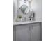 Contemporary powder room with stylish vanity, modern faucet, and sleek accessories at 2790 W 25Th Ave # 6, Denver, CO 80211