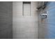 Modern shower with a built-in niche and sleek gray tile at 2790 W 25Th Ave # 6, Denver, CO 80211