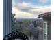 Stunning view from the window showcasing the city skyline and distant mountains at 12467 Topaz Vista Way, Castle Pines, CO 80108