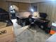 Finished basement office space with a large desk at 645 S Perry St, Denver, CO 80219