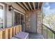 Outdoor patio featuring privacy panels, exterior storage, and a scenic view at 2575 S Syracuse Way # M206, Denver, CO 80231