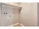 Ready to be customized laundry room with electrical outlets and plumbing fixtures at 14453 E Jewell Ave # 104, Aurora, CO 80012