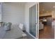 Private balcony with sliding door access to the kitchen at 9283 Twenty Mile Rd # 403, Parker, CO 80134