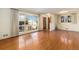 Spacious living room with hardwood floors and natural light at 7232 Kalamath St, Denver, CO 80221