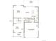 First floor blueprint with 2-car garage, kitchen, dining room, great room and flex room at 24737 E 40Th Ave, Aurora, CO 80019