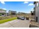 Stone patio in backyard with outdoor furniture and lovely landscaping at 8132 Mt Harvard Rd, Littleton, CO 80125
