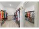 Spacious walk-in closet with ample storage, shelving, and a full-length mirror for convenience at 8132 Mt Harvard Rd, Littleton, CO 80125