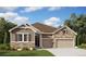 Charming single-Gathering home featuring stone accents, wood siding, a two-car garage, and a well-maintained front lawn at 4722 Twelve Oaks Way, Castle Rock, CO 80104
